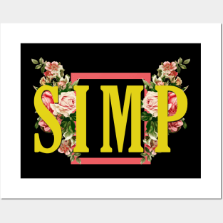 SIMP Floral Aesthetic Posters and Art